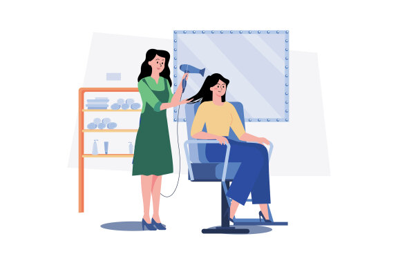 M669_Beauty Salon & Spa Illustration Pack