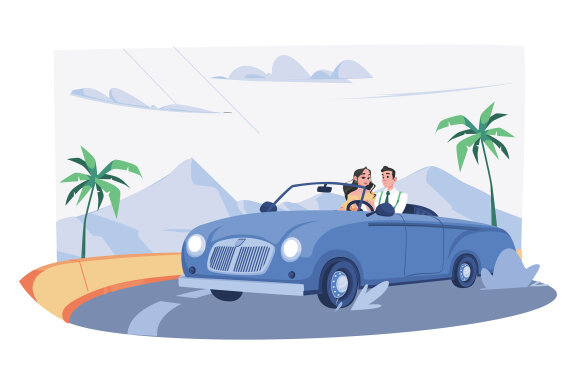 M667_Couple In Love Illustration Pack