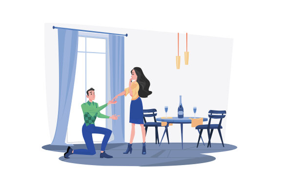 M667_Couple In Love Illustration Pack
