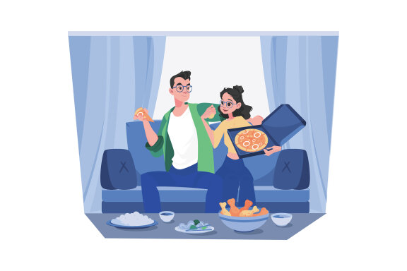 M667_Couple In Love Illustration Pack