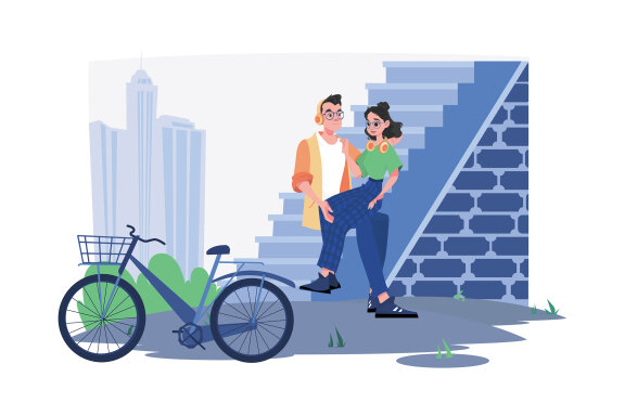 M667_Couple In Love Illustration Pack