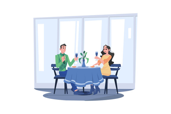 M667_Couple In Love Illustration Pack