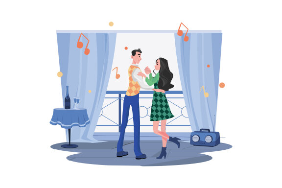 M667_Couple In Love Illustration Pack