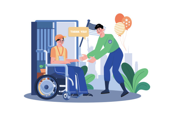 M665_Happy Veterans Day Illustration Pack