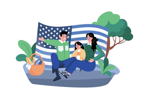 M665_Happy Veterans Day Illustration Pack
