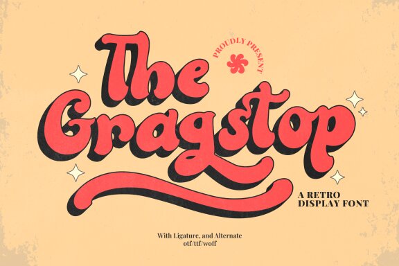 Gragstop | Retro Display Font
