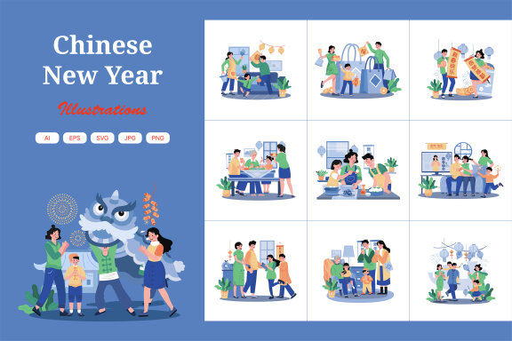 M659_Chinese New Year Illustration Pack