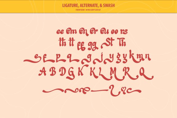 Thiemyshine | Retro Script Display