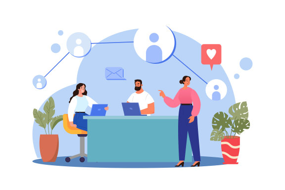 M643_Business Teamwork FREE Illustration Pack