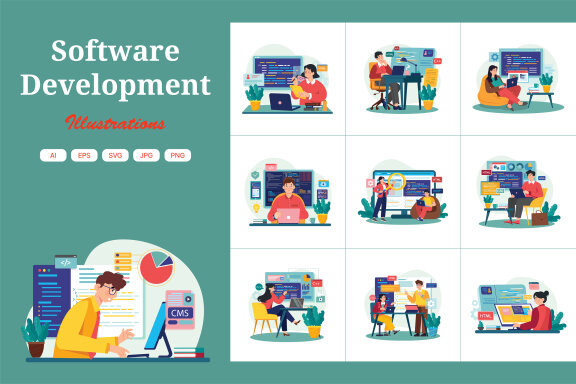M641_Software Development Illustration Pack