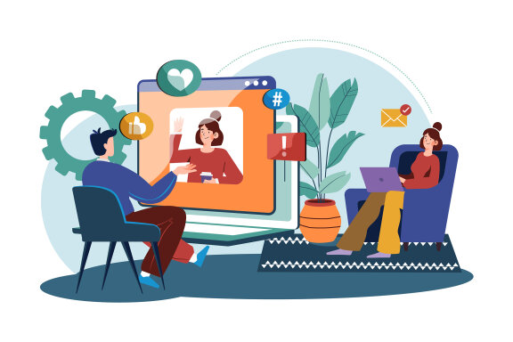 M640_Social Network Illustration Pack