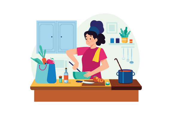 M638_Cooking & Kitchen Illustration Pack