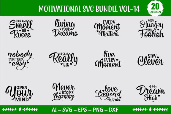 Motivational Svg Bundle