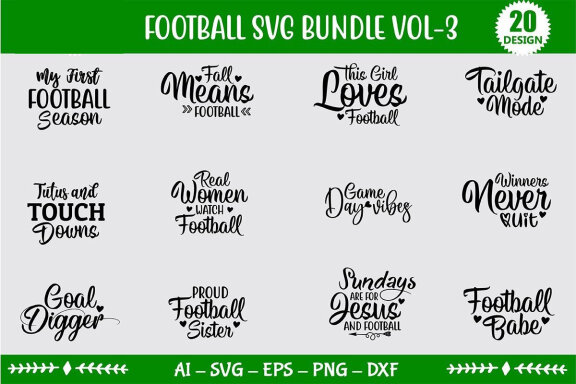 Football SVG Bundle
