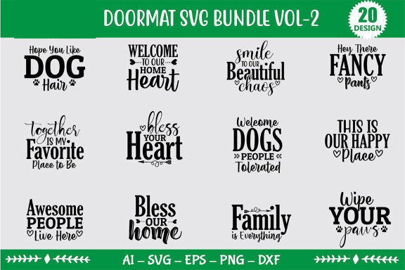 Doormat SVG Bundle