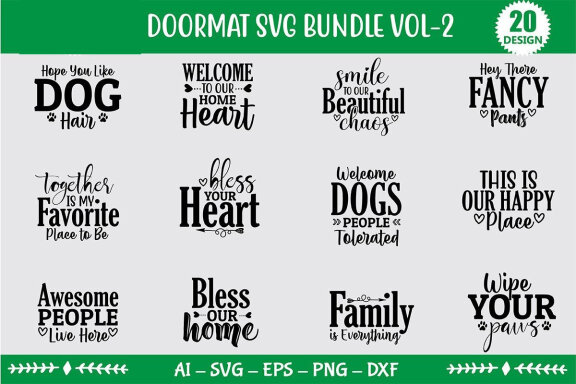 Doormat SVG Bundle 