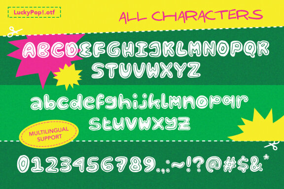 Lucky Pop! Display Font 