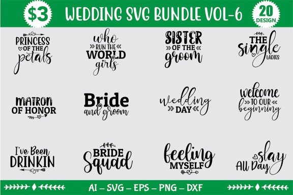 Wedding SVG Bundle