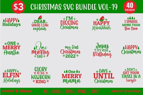 CHRISTMAS SVG BUNDLE