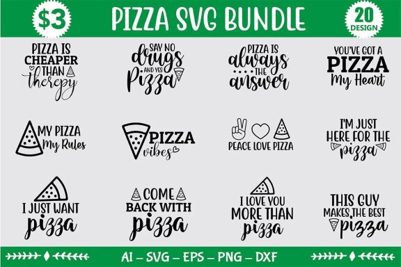 Pizza SVG Bundle
