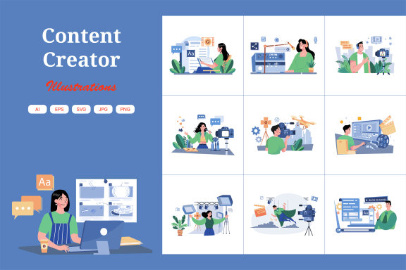 M630_Content Creator Illustration Pack 1