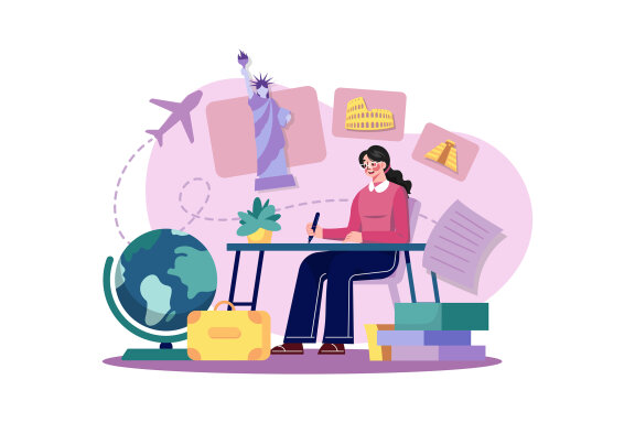 M627_Vacation Travel Illustration Pack 1