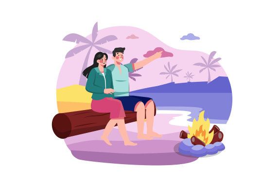 M627_Vacation Travel Illustration Pack 2
