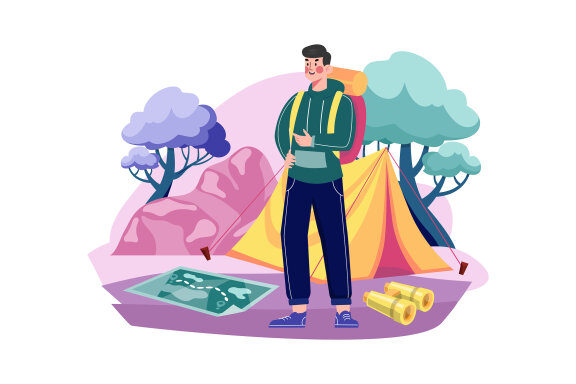 M627_Vacation Travel Illustration Pack 2