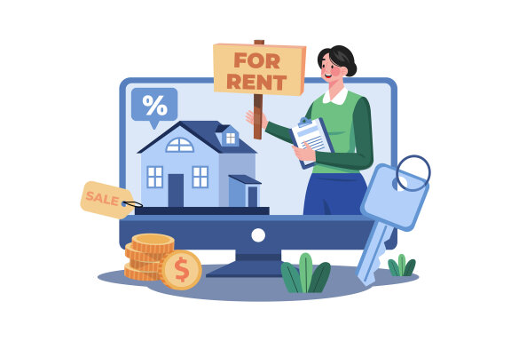 M624_Online Rent Home Illustration Pack 1