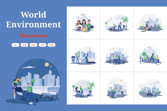 M612_World Environment Illustration Pack