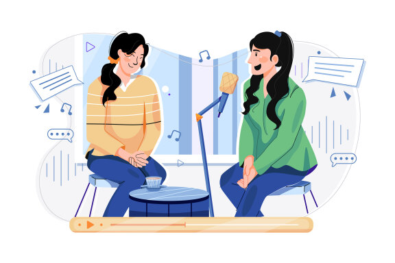 M611_Live Podcast Illustration Pack