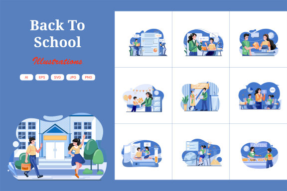 M610_Back To School Illustration Pack