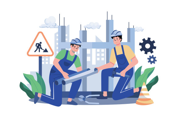 M607_Construction Services Illustration Pack