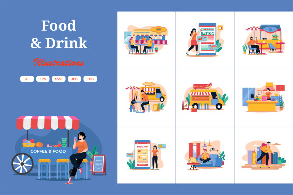 M600_Food And Drink FREE Illustration Pack 2