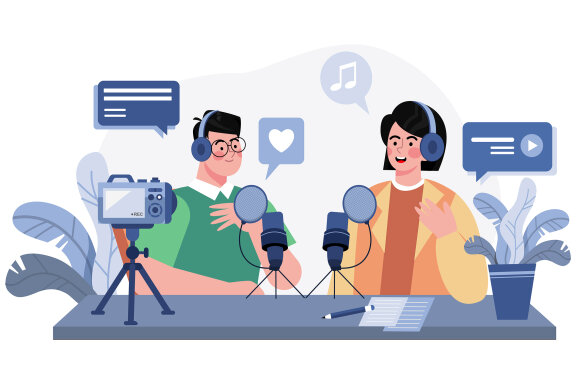 M598_Live Podcast FREE Illustration Pack 1