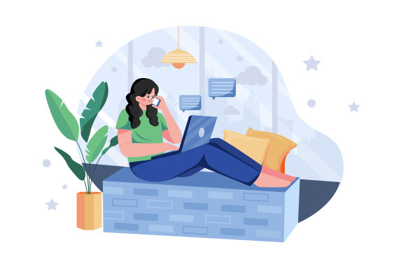 M593_Work From Home Illustration Pack
