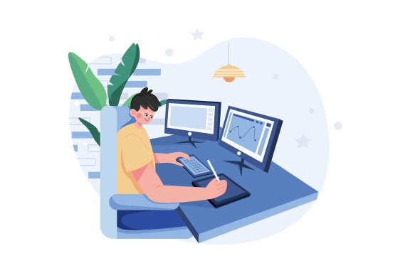 M593_Work From Home Illustration Pack