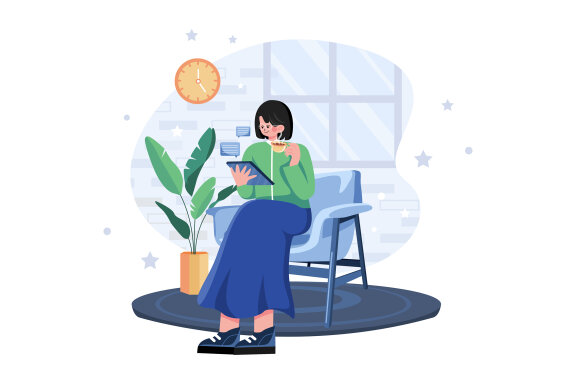 M593_Work From Home Illustration Pack