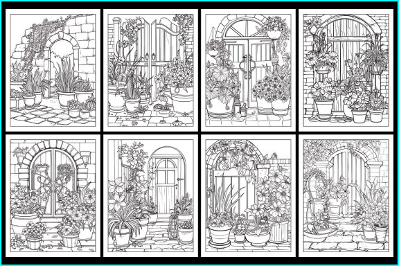 Herb Gardens Coloring Pages