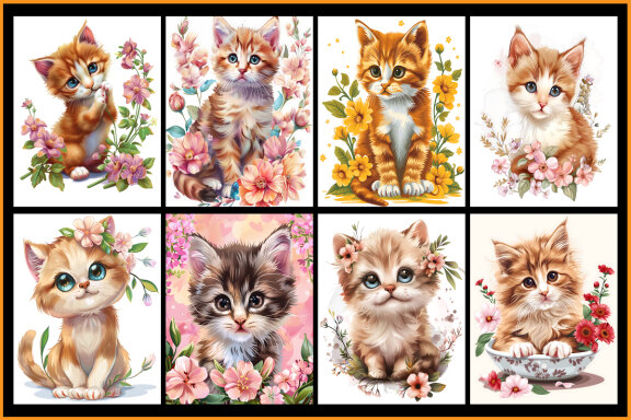 Kitten Cat Coloring Pages