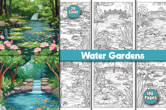 Water Gardens Coloring Pages