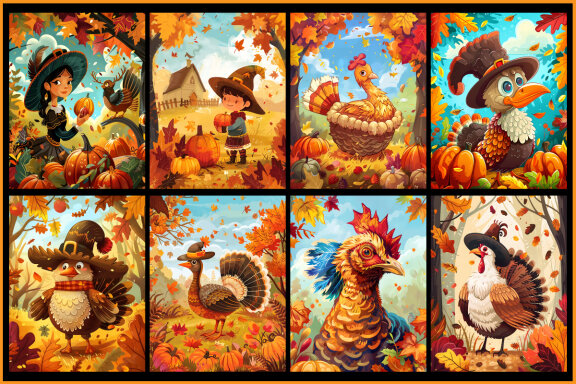 200 Thanksgiving Coloring Pages