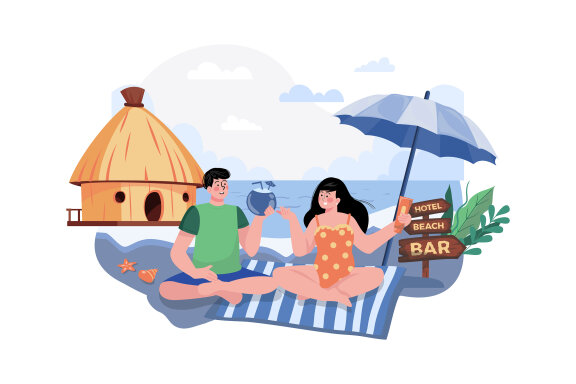 M586_Summer Holiday Illustration Pack