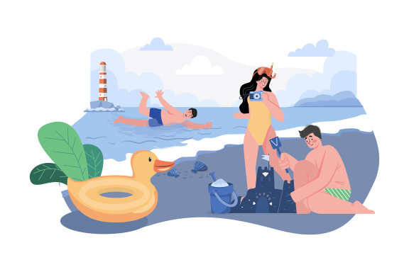 M586_Summer Holiday Illustration Pack