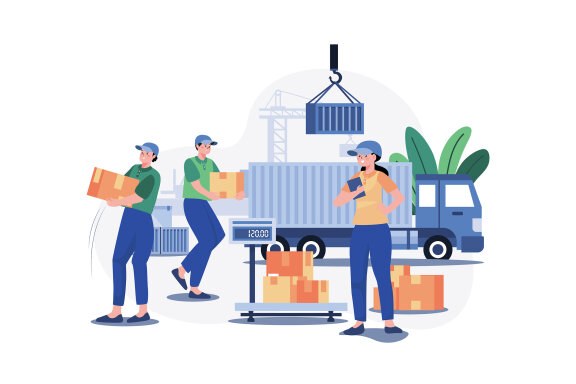 M585_Delivery Services Illustration Pack