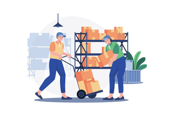 M585_Delivery Services Illustration Pack