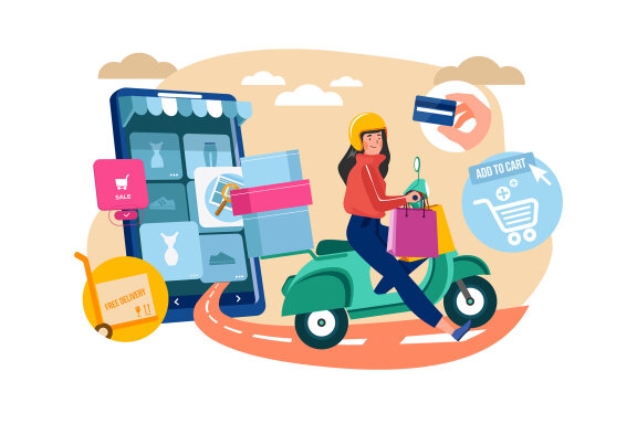 M582_Delivery Service Illustration Pack