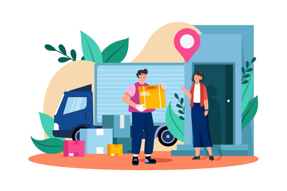 M582_Delivery Service Illustration Pack