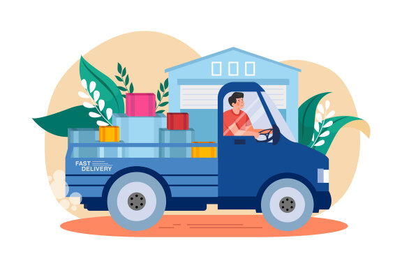 M582_Delivery Service Illustration Pack