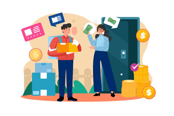 M582_Delivery Service Illustration Pack